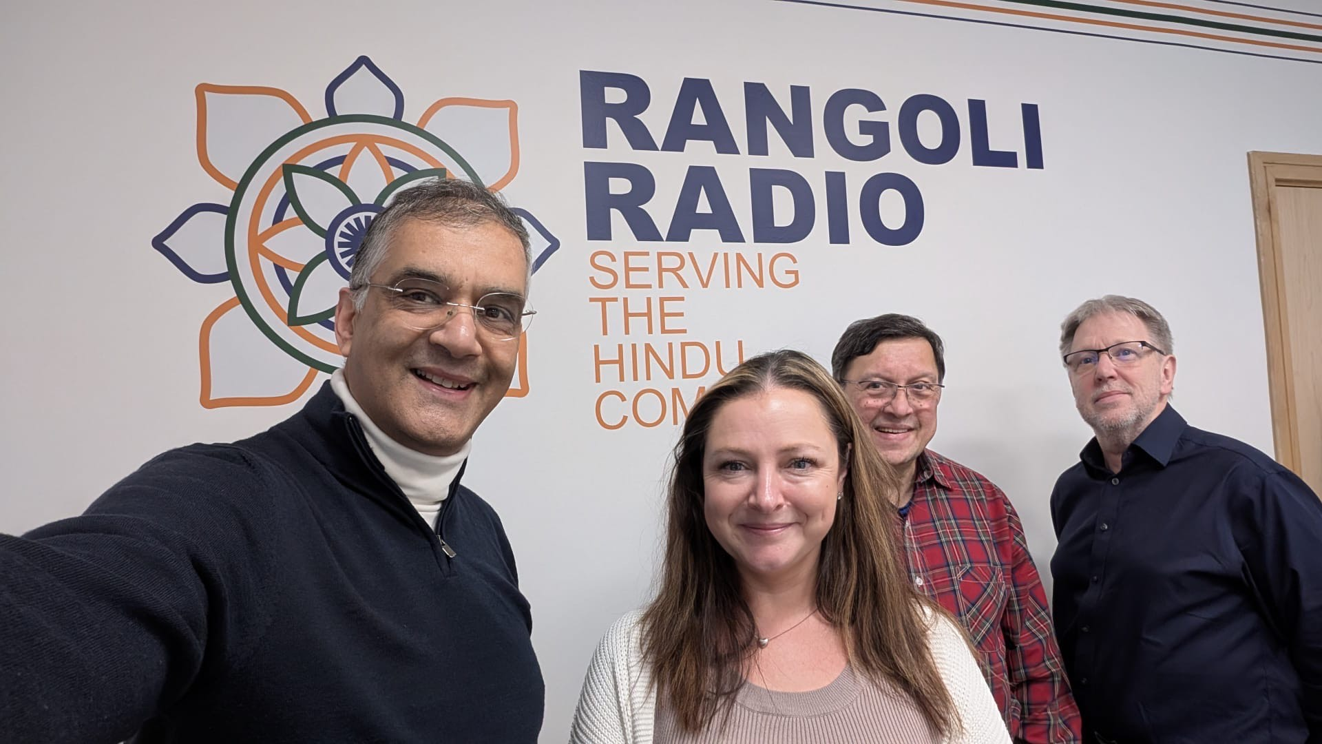 Mark Farmer (CEO) & Katie Shephard (head of Income and partnerships) for Fresh Futures featuring on Rangoli radio, show presented by Rashik Parmar & Hari Joshi