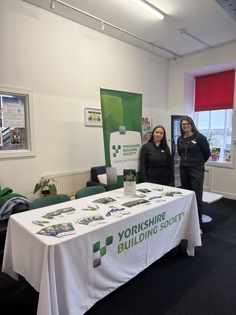 Yorkshire building society pop up at Brian Jackson House
